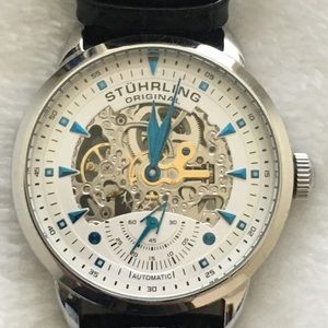 Stuhrling automatic skeleton watch